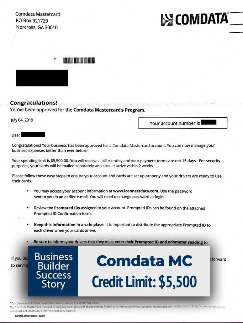 Comdata Mastercard Program
