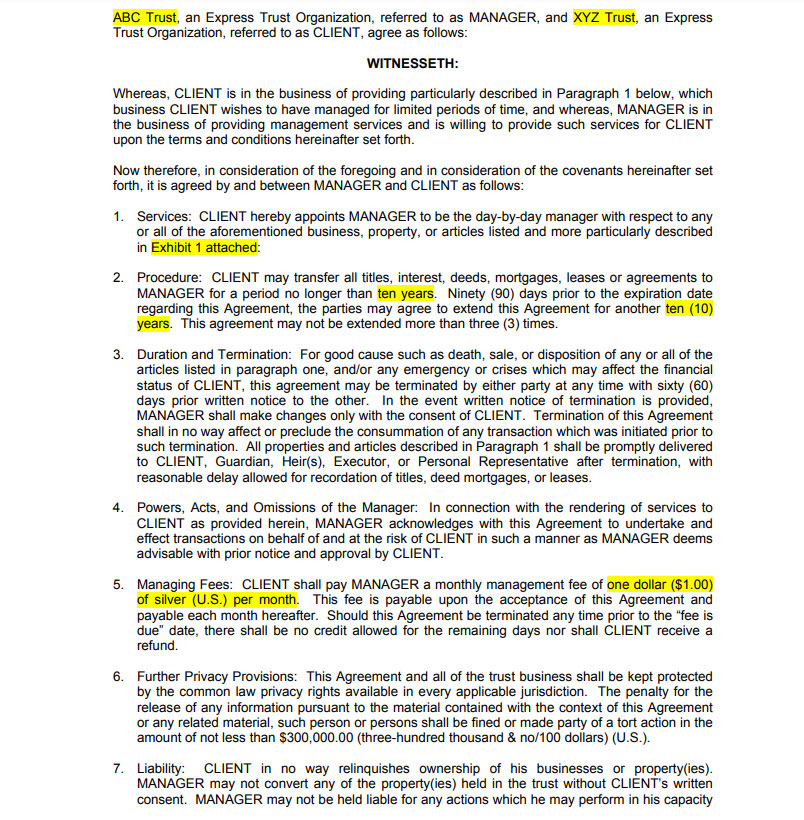 508(C)(1)(A) Trust Template